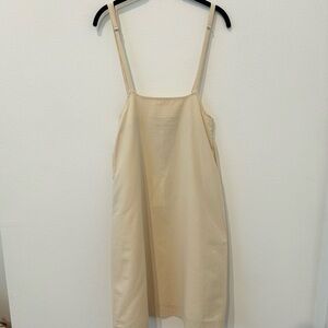 Find Me Now Cream Pinafore Dress